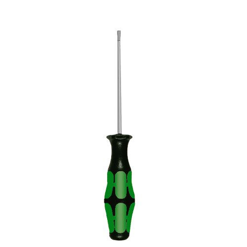 [CCH02] Screwdriver with Green/Black Handle, Non-Insulated shaft, 6.30 Long